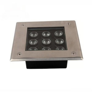 Foco led cuadrado embutido piso INGKD-DMS160-9W