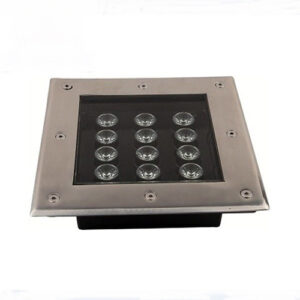 Foco led cuadrado embutido piso INGKD-DMS200-12W
